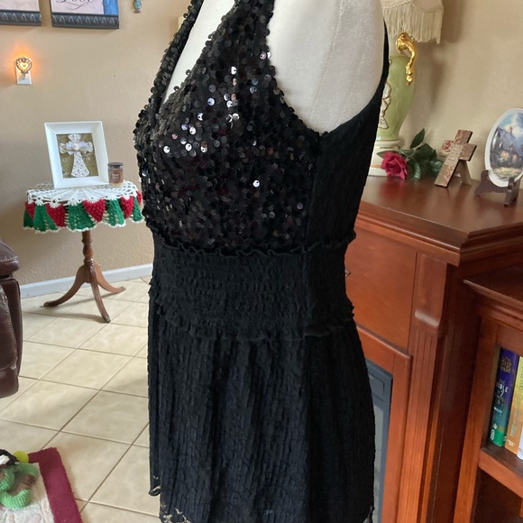 New T. Blue sequined top - size m - Picture 2 of 8